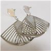 Image 2 : Silver Earrings (~Size 0) (~length 0inches) (~weight 3.53g), Suggested Retail Value $120