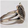 Image 2 : Silver Marcasite Ring (~Size 5)(Ring is resizable for $40) (~length 0inches) (~weight 3.82g), Sugges