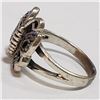 Image 3 : Silver Marcasite Ring (~Size 5)(Ring is resizable for $40) (~length 0inches) (~weight 3.82g), Sugges