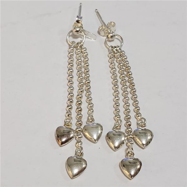 Silver Earrings (~Size 0) (~length 0inches) (~weight 6.34g), Suggested Retail Value $160
