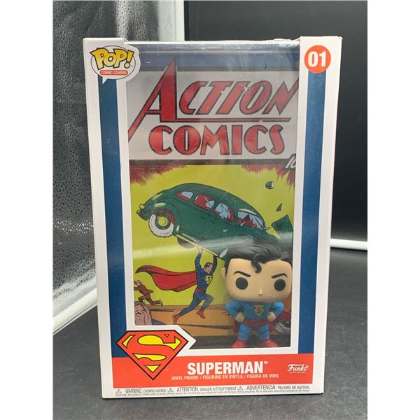 Funko Pop! Vinyl Comic Cover Display SUPERMAN First Appearance - Action Comics #1