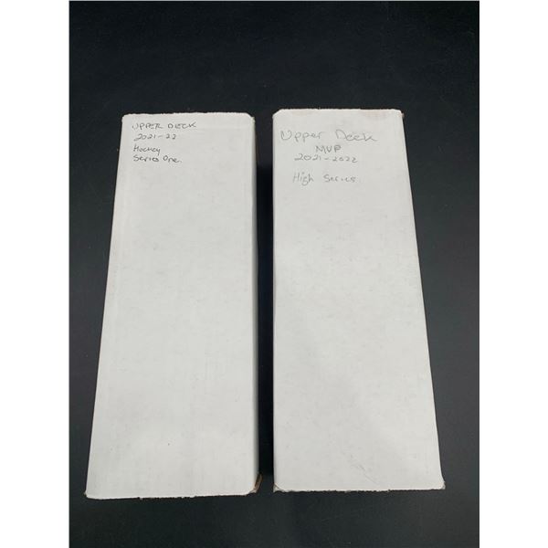 Upper Deck 2020-2021 Hockey Cards Series one AND Upper Deck MVP 2021-2022 High Series