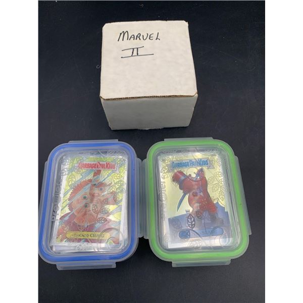 Lot of 3 Boxes Marvel & Garbage Pail Kids collector cards