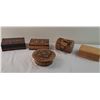 Image 1 : Assorted Wooden Trinket Boxes