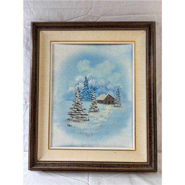 Winter Snowscape Painting