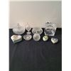 Image 1 : Assorted Glass & Crystal Trinket Jars