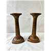 Image 1 : Vintage Bronze Like Candlestick Holders