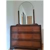 Image 1 : Vintage dresser with drawers and mirror