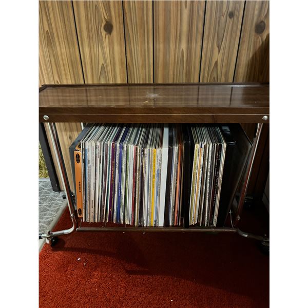 Record Stand with Records