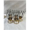Image 2 : Gold Embellished Decanter and Glass Set