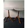 Image 1 : 2 marble top end tables