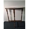 Image 1 : Vintage Wooden Half Moon Table