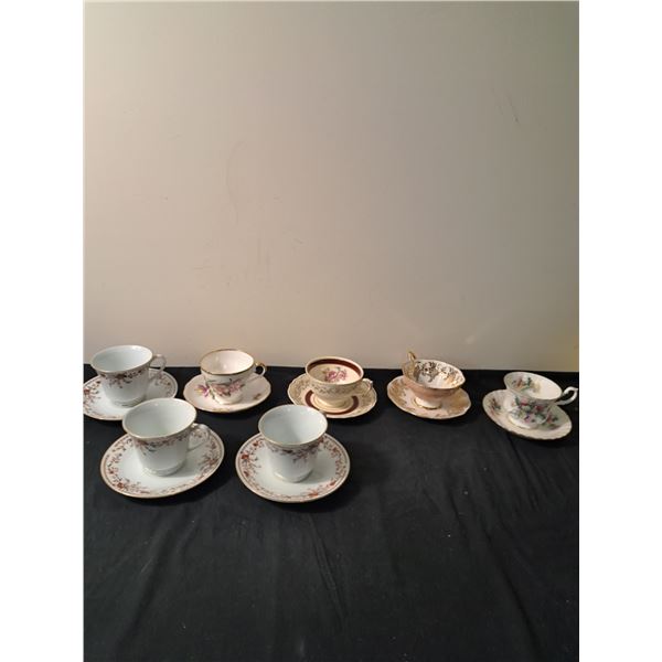 Assorted Cups & Saucers