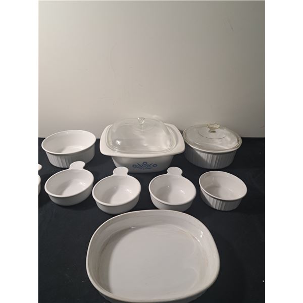 Assorted corning ware