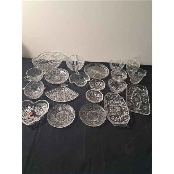 Glass and crystal recreative dishes