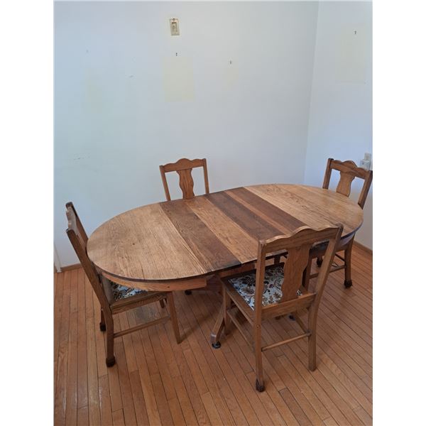 Wooden Table with 4 chairs