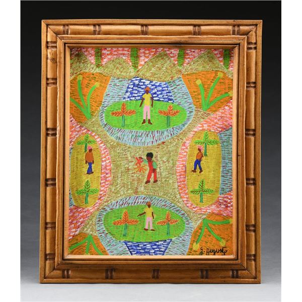 BENITO AUGUSTE (Haitian) VILLAGE LIFE.