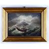 Image 1 : DISMANTLED SHIP IN VIOLENT SEAS BY C. WILSON.