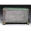 Image 2 : EARLY AMERICAN BLANKET CHEST IN BLUE AND GREEN