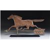 Image 1 : FULL BODY COPPER RUNNING HORSE WEATHERVANE.