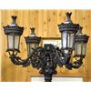 Image 2 : SPECTACULAR PAIR OF ORNATE CAST IRON STREET LAMPS.