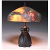 Image 2 : REVERSE PAINTED TABLE LAMP ATTRIBUTED TO