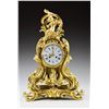 Image 1 : TIFFANY & CO. DORE BRONZE ROCOCO MANTLE CLOCK.