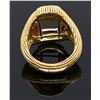 Image 2 : HEAVY 18KT GOLD RING GUARD SIGNED WEBB.