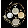 Image 2 : GROUP OF 4 POCKET WATCHES FROM THE 19th CENTURY.