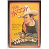 Image 1 : MOVIE POSTER "TWO FISTED LAW" TIM MCCOY & JOHN