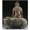 Image 2 : LARGE CHINESE CARVED WOOD STATUE.