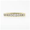 Image 6 : Classic 14k Gold 1.0 ctw 23 Channel Set Round Diamond Stackable Wedding Band Rin
