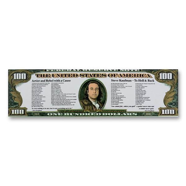 To Hell and Back ($100) by Steve Kaufman (1960-2010)