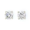 NEW 14k White Gold .30 ctw Round Brilliant Prong Set Diamond Classic Stud Earrin