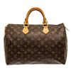 Louis Vuitton Brown Monogram Canvas Speedy 35 Handbag