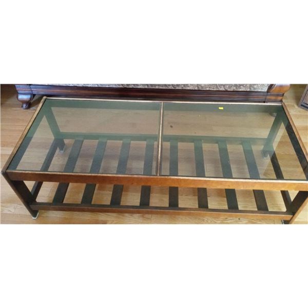 Wooden and Glass Coffeetable