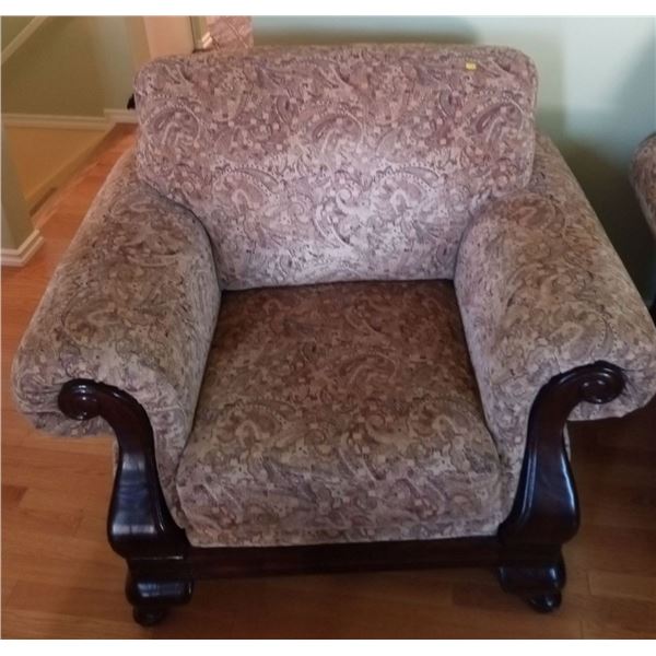 Mid Century Overstuffed Chair