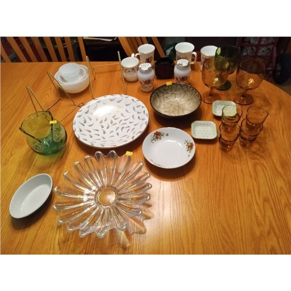 Collection of Various Glasses and Dishware
