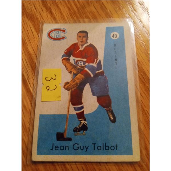 1959-60 Jean Guy Talbot Parkhurst #49 Montreal Canadiens Hockey Card