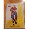 Image 1 : 1959-60 Ab McDonald #20 Montreal Canadiens Hockey Card