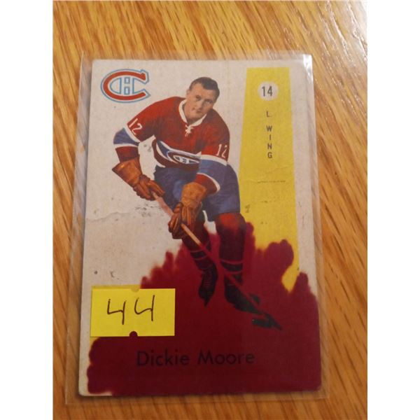 1959-60 Dickie Moore Parkhurst #14 Montreal Canadiens Hockey Card