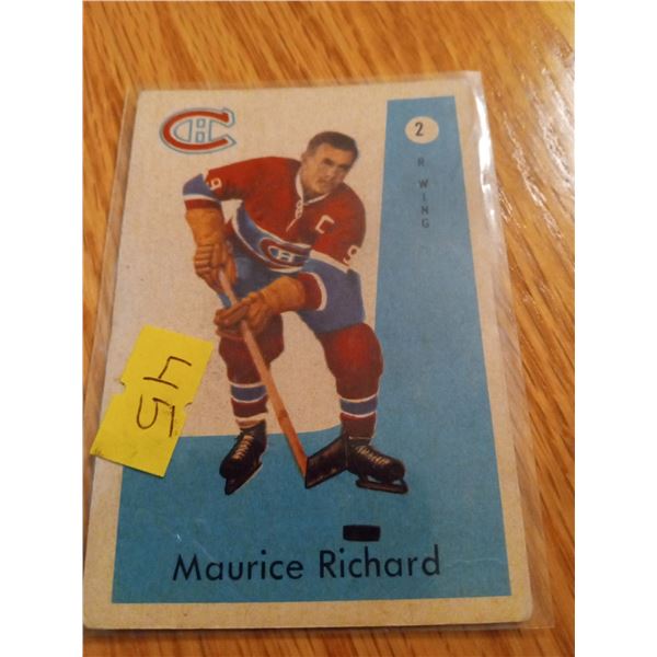 1959-60 Maurice Richard #14 Montreal Canadiens Hockey Card
