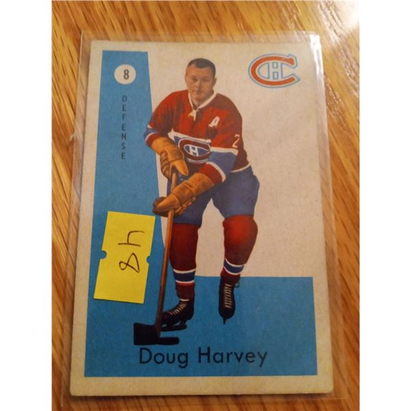 1959-60 Doug Harvey #8 Montreal Canadiens Hockey Card