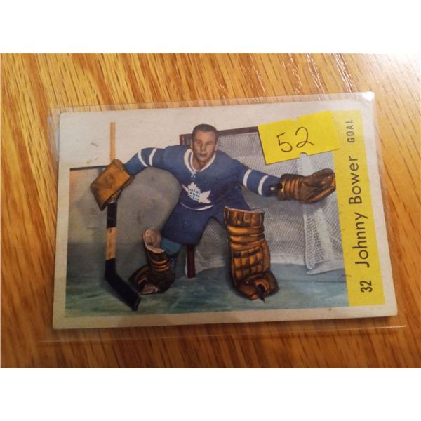 1959-60 Johnny Bower #42 Toronto Maple Leafs Hockey Card