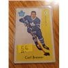 Image 1 : 1959-60 Carl Brewer #3 Toronto Maple Leafs Hockey Card