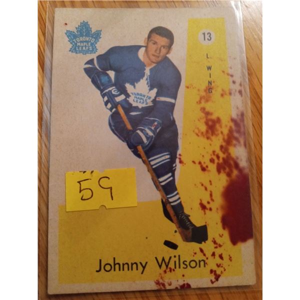 Johnny Wilson #13 Toronto Maple Leafs Hockey Card