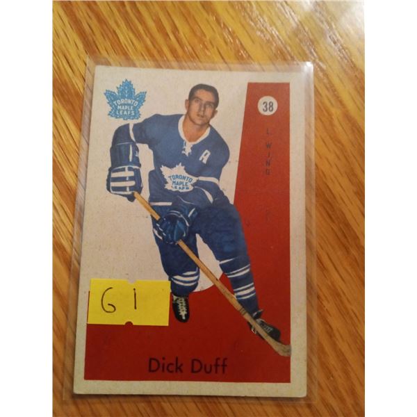 Dick Duff #38 Toronto Maple Leafs Hockey Card