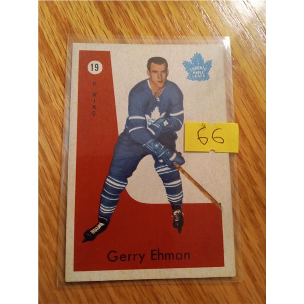 Gerald Ehman #19 Toronto Maple Leafs Hockey Card