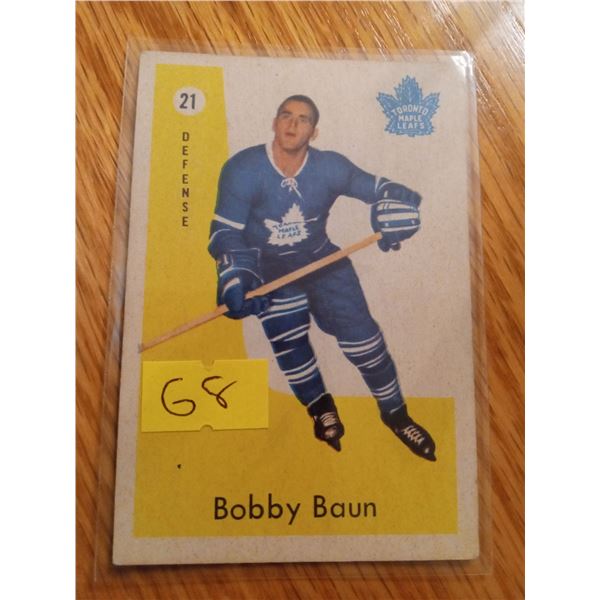 Bobby Baun #11 Toronto Maple Leafs Hockey Card