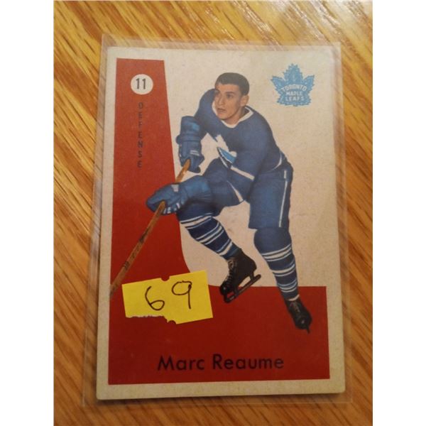 Marc Reaume #11 Toronto Maple Leafs Hockey Card